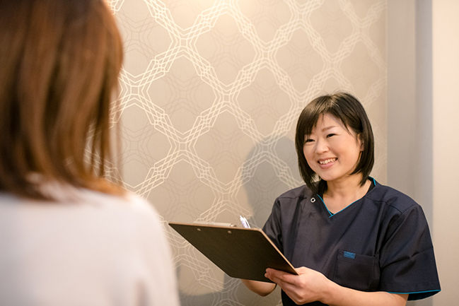 徹底したカウンセリング、評価で身体の状態を計測！